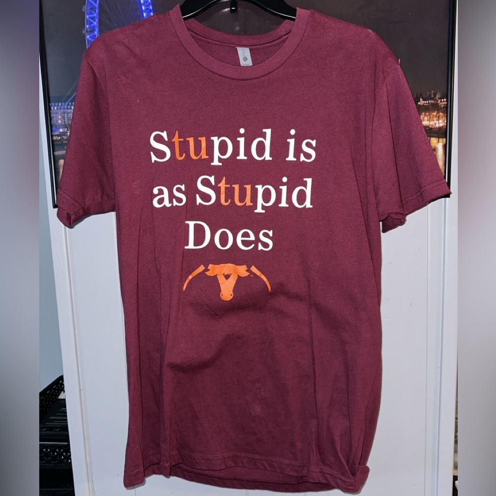 Next Level Apparel Maroon Graphic Tee